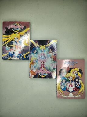 Sailor Moon Crystal DVD Set Vol 1–3 Complete Series Anime Viz Media
